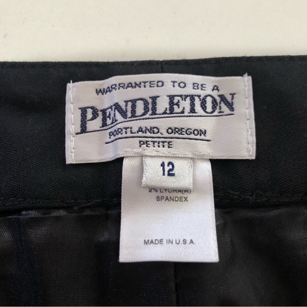 Pendleton Exclusive Fabric Wool Blend Soft Black … - image 7